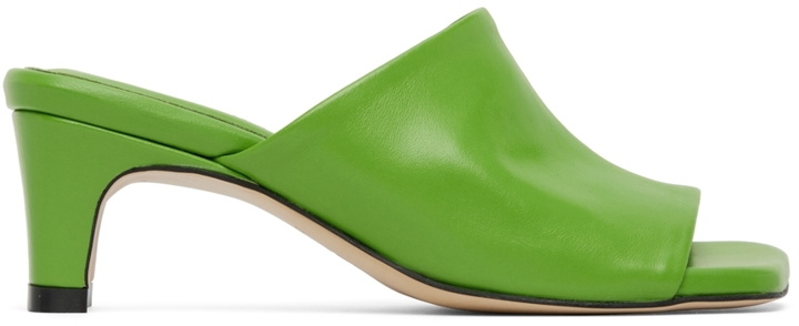 Photo: LOW CLASSIC Green Slide Heeled Sandals