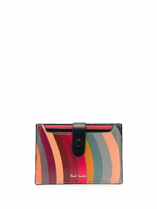 Photo: PAUL SMITH - Swirl Leather Credit Card Case