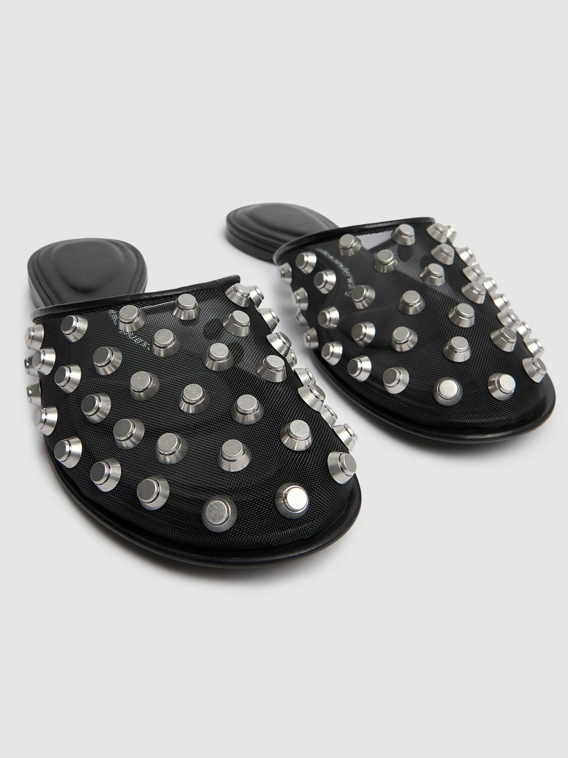 フラットシューズ Alexander Wang RHODES FLAT SLIPPERS Alexander Wang Rhodes Embellished Flat Slippers | Saks Fifth