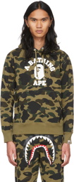 BAPE Green Camo College Hoodie