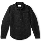 4SDesigns - Metallic Tweed Overshirt - Black
