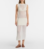 Stella McCartney Crochet cotton midi dress