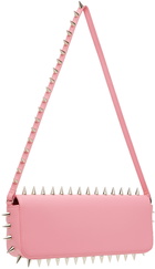 Abra Pink Spike Baguette Shoulder Bag