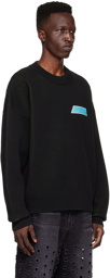 We11done Black Cotton Sweater