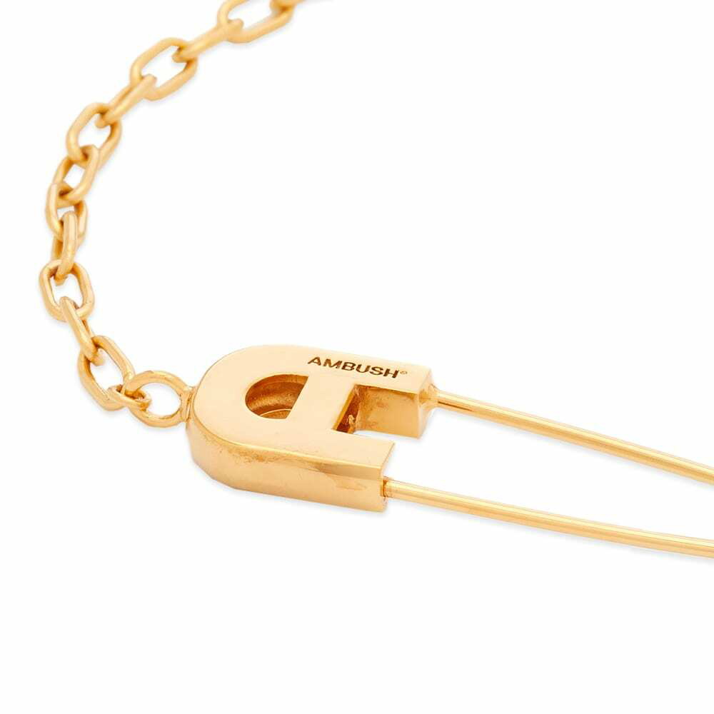 Ambush Safety Pin Bracelet - Gold-Tone Metal Link, Bracelets - AMBHH20069 |  The RealReal