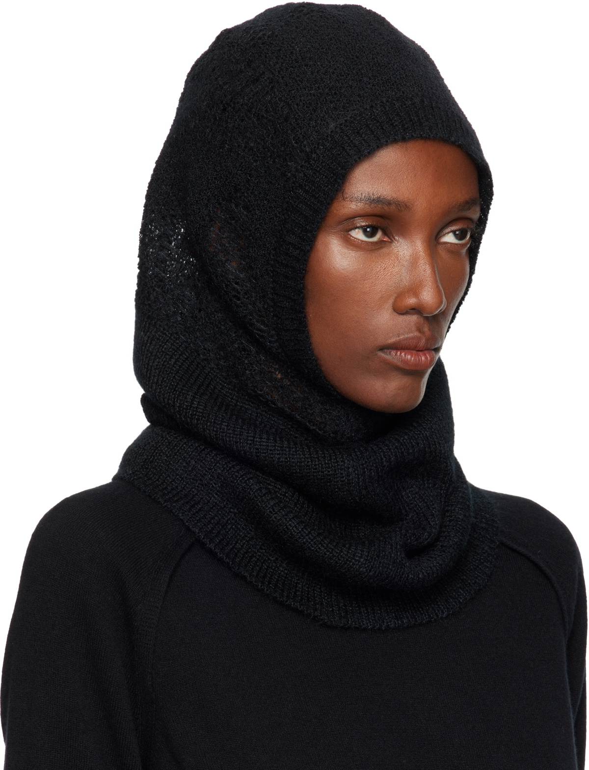 Ann Demeulemeester Black Vali Balaclava