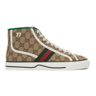 Gucci Beige Gucci Tennis 1977 High-Top Sneakers