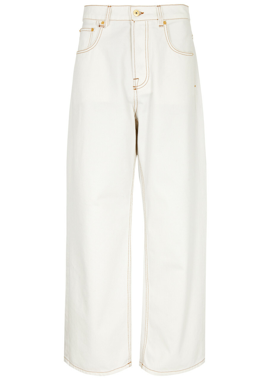 Jacquemus Le De-Nîmes Wide-leg Jeans Off White Jacquemus