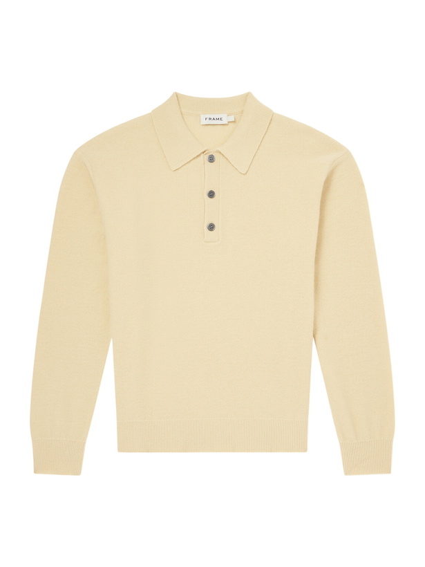 Photo: FRAME - Wool Polo Sweater - Yellow