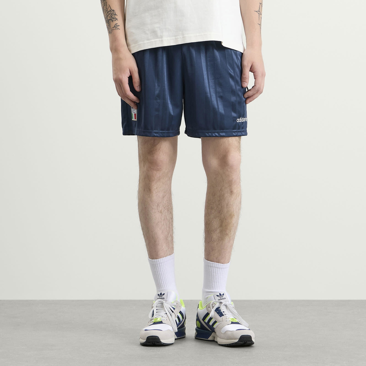 Adidas Men's FIGC EQT Shorts in Crew Navy