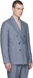 Brunello Cucinelli SSENSE Exclusive Blue Wool Suit