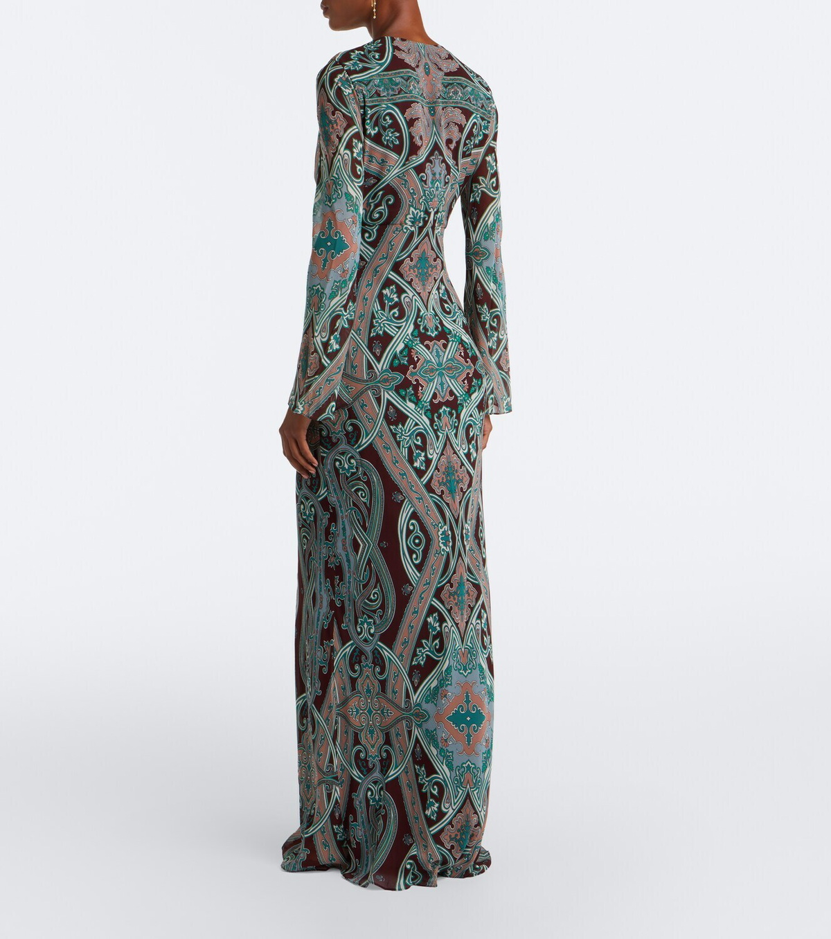 Veronica Beard Daciana printed silk georgette maxi dress