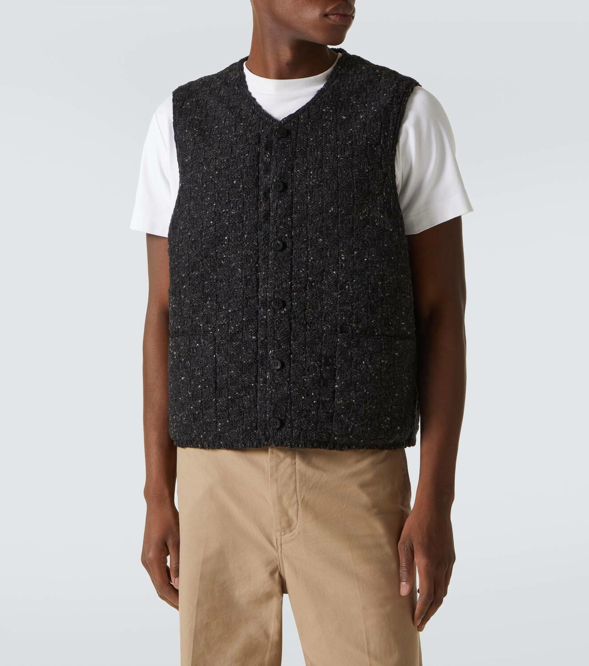 Visvim Reversible wool tweed vest