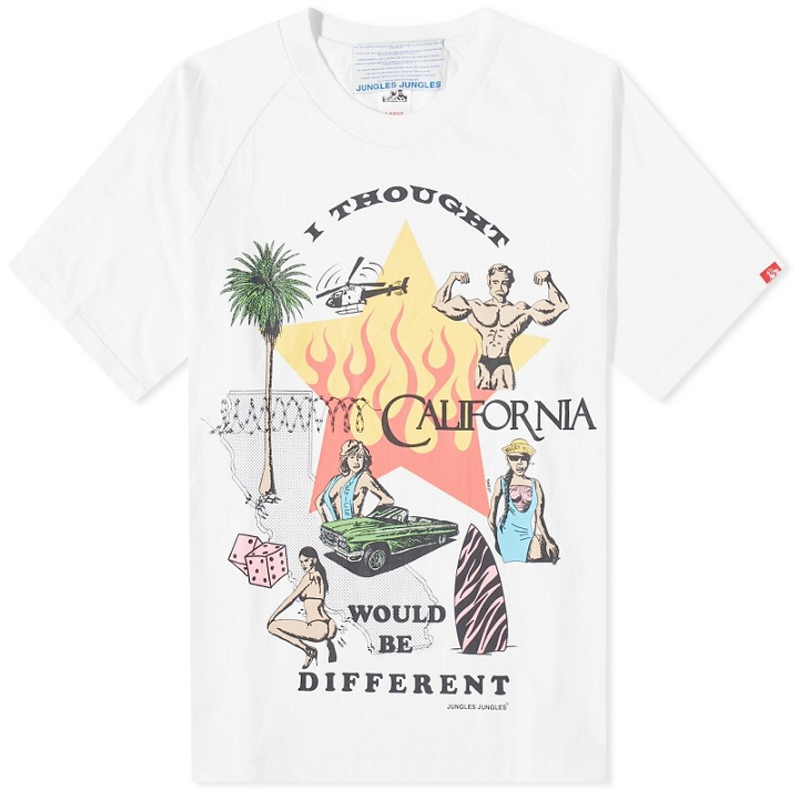 Photo: Jungles Jungles Men's I Thought California Would Be Different T-Shirt in White