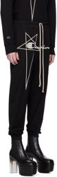 Rick Owens Black Champion Edition Embroidered Lounge Pants