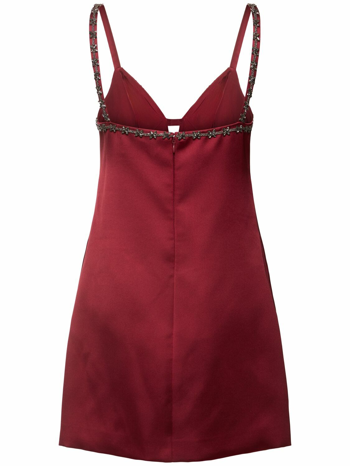 SELF-PORTRAIT Satin Strappy Mini Dress Self-Portrait
