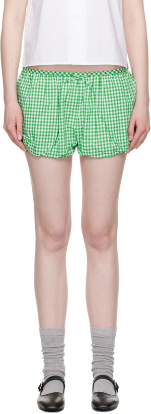 Photo: Sandy Liang Green Kayo Shorts