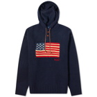 Polo Ralph Lauren Men's Flag Knitted Hoodie in Navy