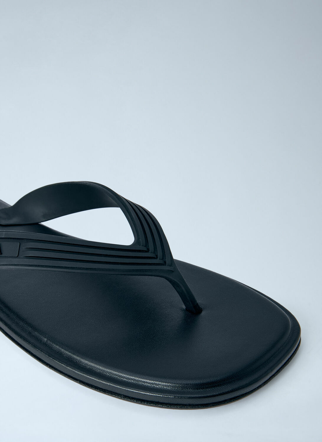Bottega Veneta Matt Ruber Nappa Sandals