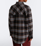 Róhe Checked cotton flannel shirt