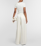 Loewe High-rise silk pants