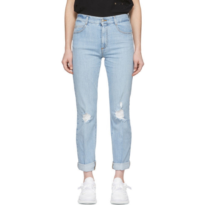 Photo: Stella McCartney Blue Straight Boyfriend Jeans