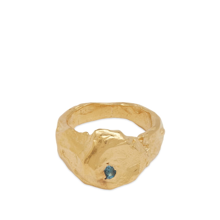 Photo: Simuero Marea Ring in Gold/Blue