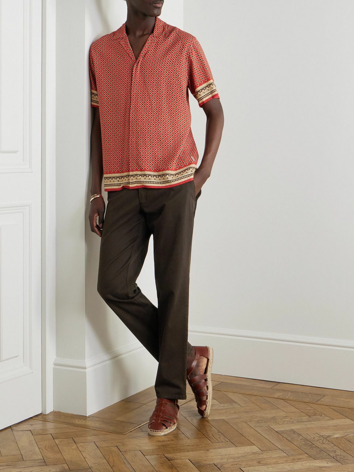 Orlebar Brown - Fallon Straight-Leg Cotton-Blend Twill Trousers - Brown