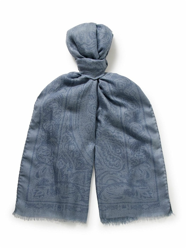 Photo: Etro - Paisley-Print Wool, Cashmere and Silk-Blend Twill Scarf