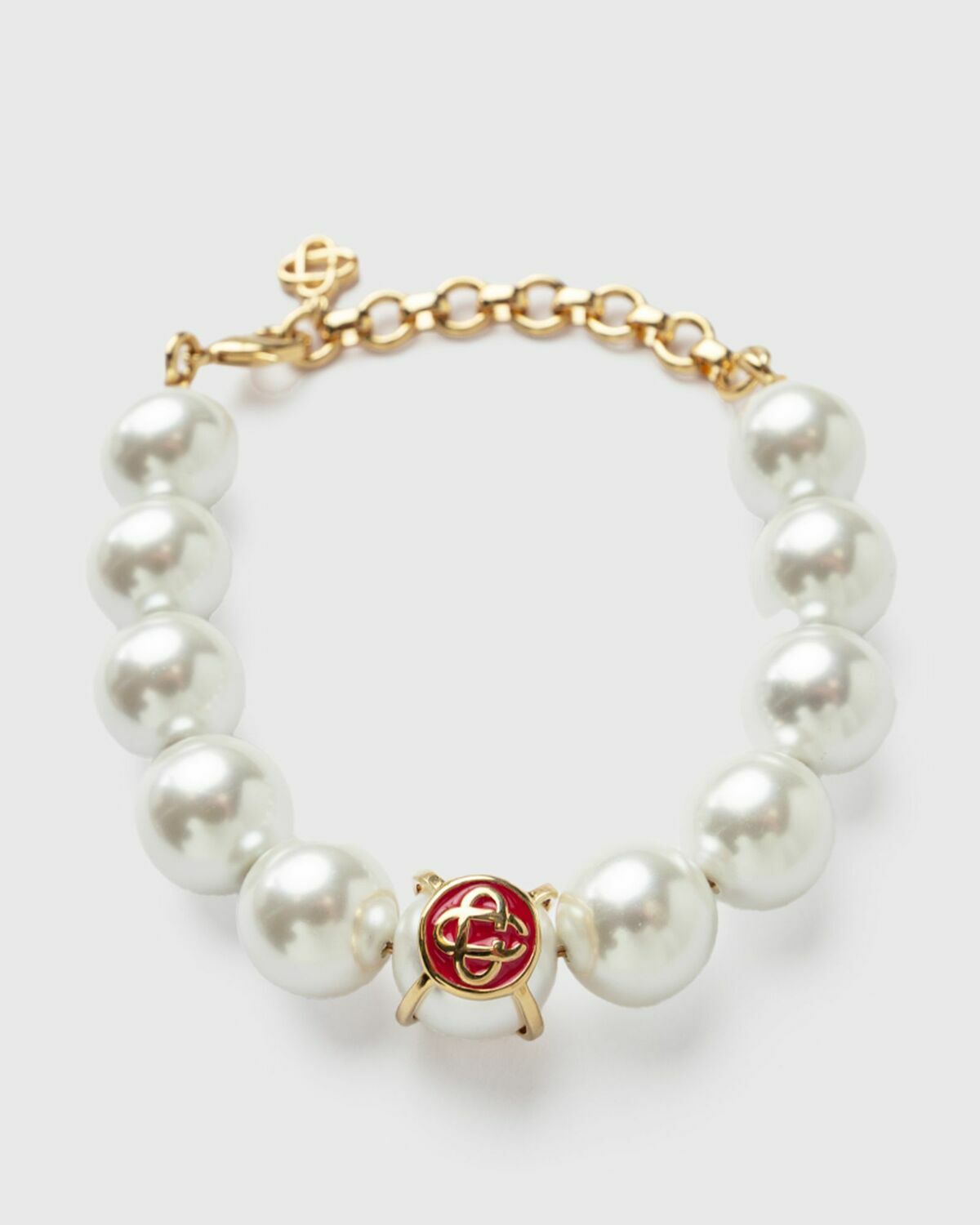 Casablanca LOGO PEARL BRACELET gold Mens Jewellery