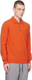 Paul Smith Orange Three-Button Polo