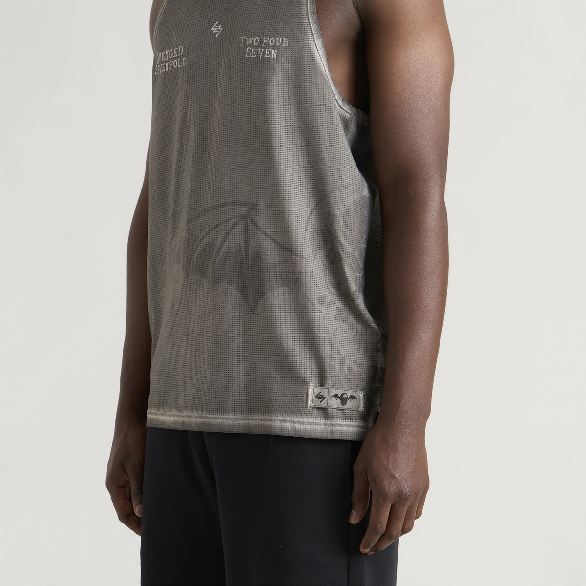 Represent 247 Men's Represent X Avenged Sevenfold Death Bat Singlet in Grey