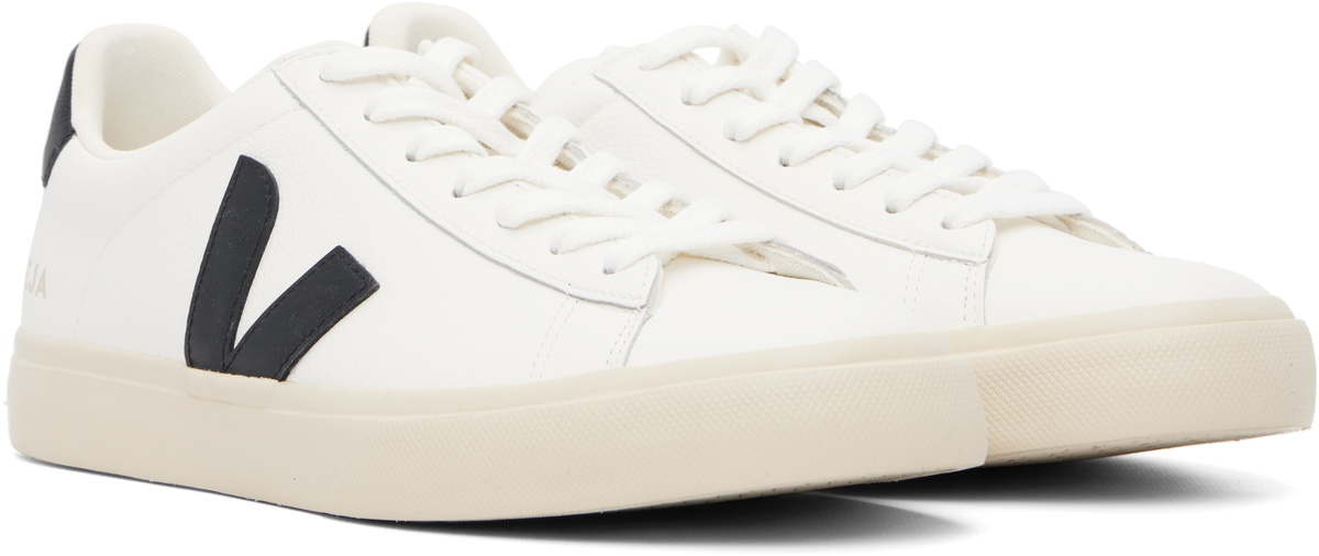 VEJA White Campo Leather Sneakers