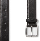 George Cleverley - 3.5cm Black Leather Belt - Black