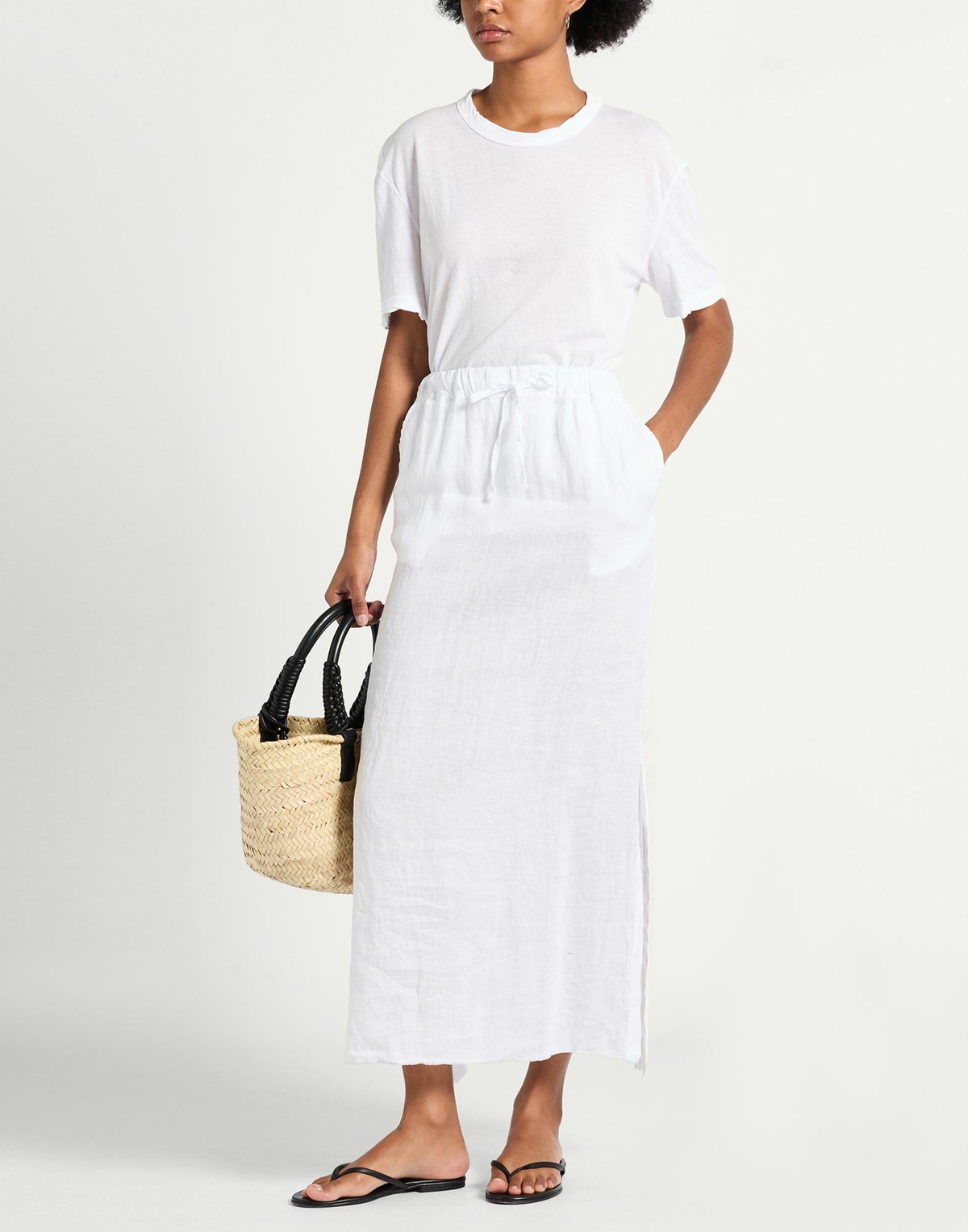 Crossley Womens Maxi skirt in White