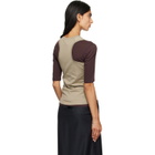 ssstein Khaki Suvin Cotton Tank Top