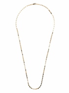 Suzanne Kalan 18kt Yellow Gold Block-Chain Medium Baguette Necklace