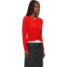 ISSEY MIYAKE Red October Spongy-58 Cardigan