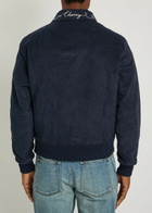 Cherry Los Angeles Charro Embroidered-collar Corduroy Jacket Navy
