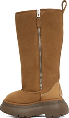 R13 Brown Tall Chunky Shearling Boots