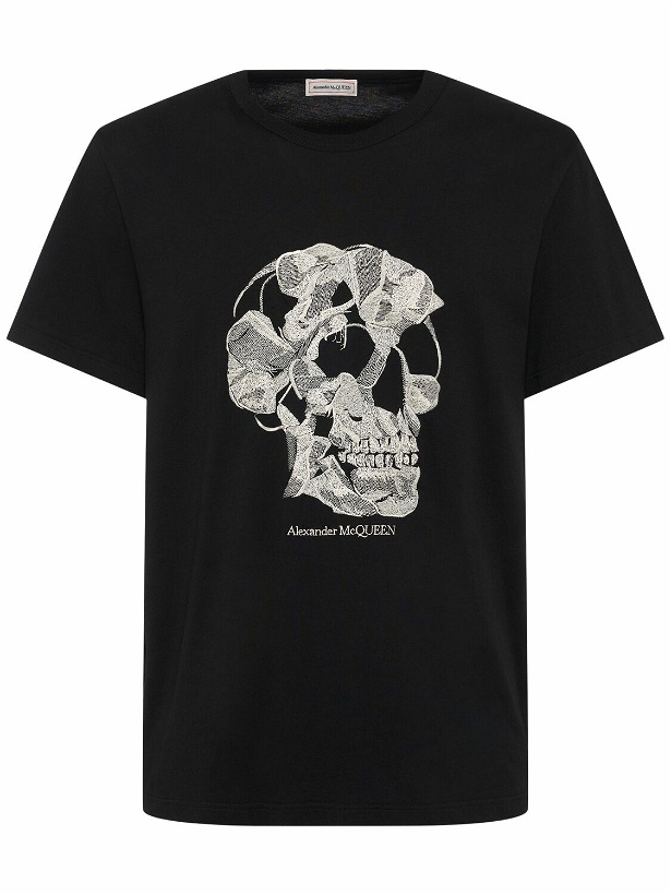 Photo: ALEXANDER MCQUEEN Skull Print Cotton T-shirt