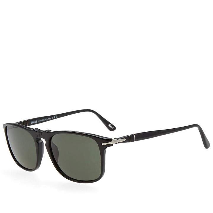 Photo: Persol 3059S Square Framed Aviator Sunglasses Black