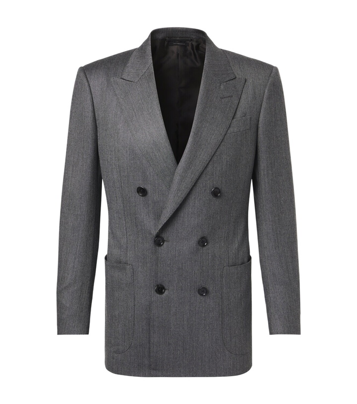 Photo: Tom Ford Mouliné wool twill blazer