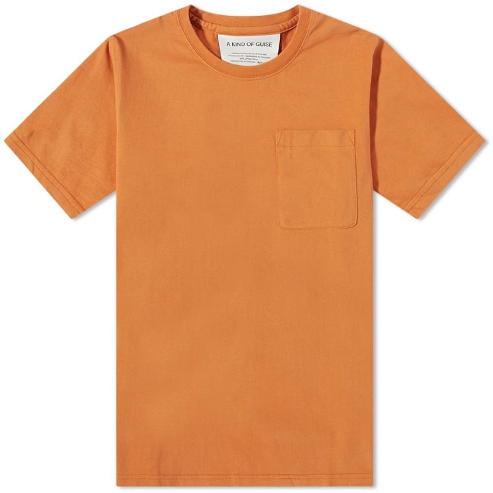 Photo: A Kind of Guise Men's Gonio Pocket T-Shirt in Apricot