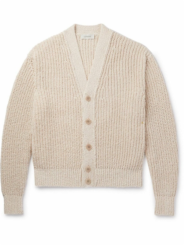 Photo: Lemaire - Ribbed Cotton Cardigan - Neutrals