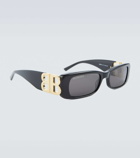 Balenciaga - Logo rectangular sunglasses