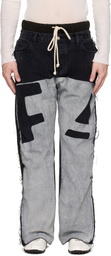 Rivington Roi Rebis Black & Gray Father Agency Fara-C Jeans