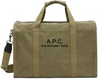 A.P.C. Khaki Recuperation Gym Bag