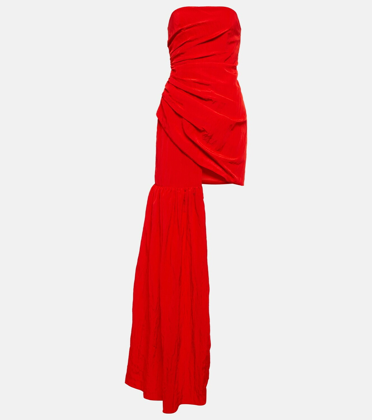 David Koma Asymmetrical ruched dress David Koma