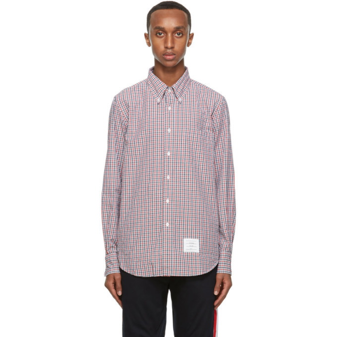 Photo: Thom Browne Multicolor Check Straight Fit Shirt